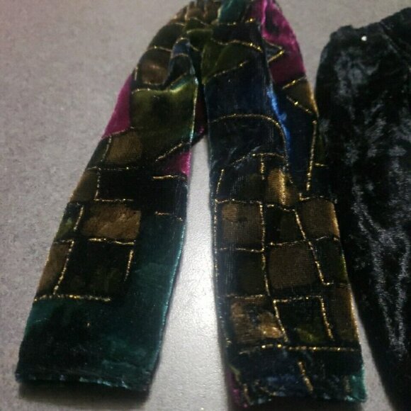 Vintage Doll barbie Clothes Velvet Pants 2 Pr - Picture 2 of 5